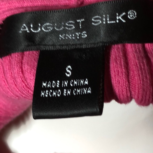 LIKE NEW AUGUST SILK KNITS 3/4 SLEEVE TOP SZ SMALL - Picture 2 of 4